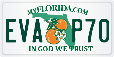 FL license plate EVAP70