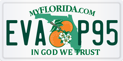 FL license plate EVAP95