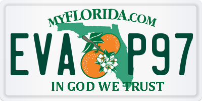 FL license plate EVAP97