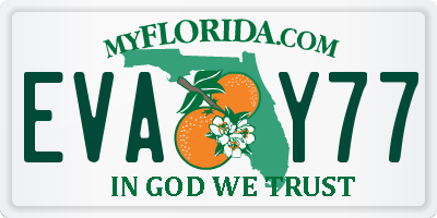 FL license plate EVAY77