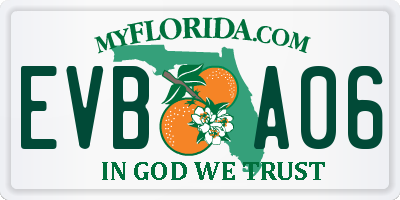 FL license plate EVBA06
