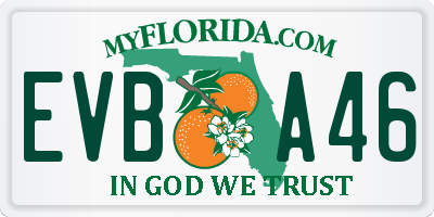 FL license plate EVBA46
