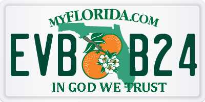 FL license plate EVBB24