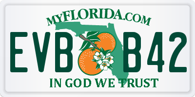 FL license plate EVBB42