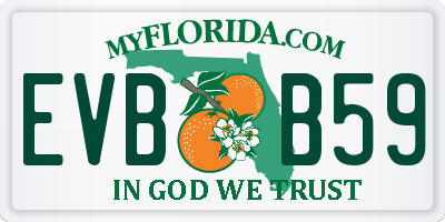 FL license plate EVBB59