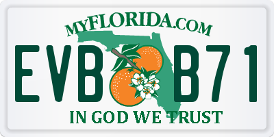 FL license plate EVBB71