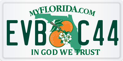 FL license plate EVBC44