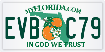 FL license plate EVBC79
