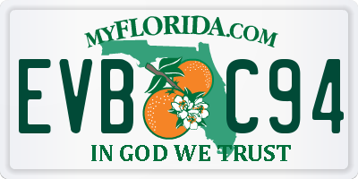 FL license plate EVBC94