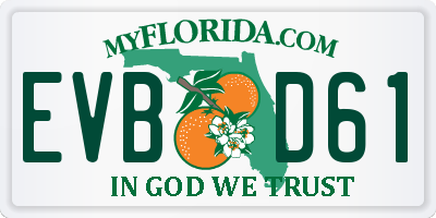 FL license plate EVBD61
