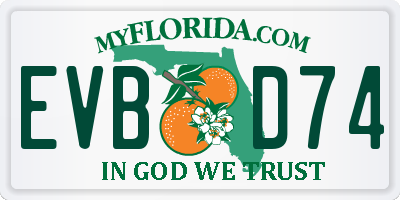 FL license plate EVBD74