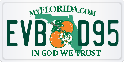 FL license plate EVBD95