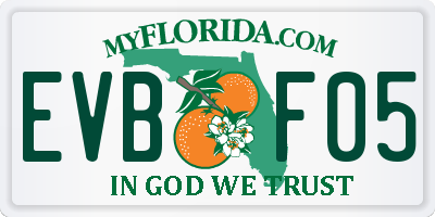 FL license plate EVBF05