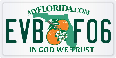 FL license plate EVBF06
