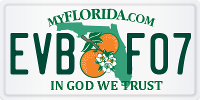 FL license plate EVBF07