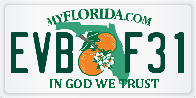 FL license plate EVBF31