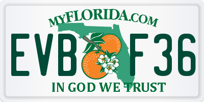 FL license plate EVBF36