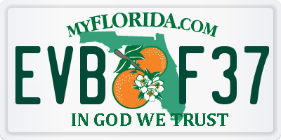 FL license plate EVBF37