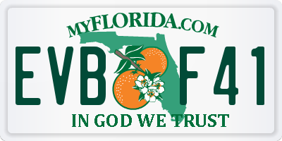 FL license plate EVBF41