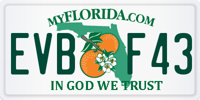 FL license plate EVBF43