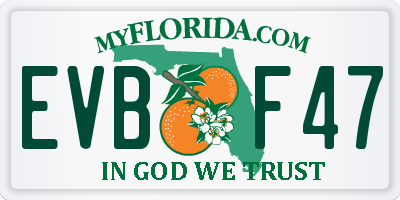 FL license plate EVBF47