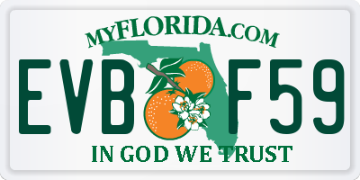 FL license plate EVBF59