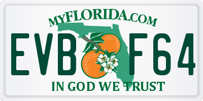 FL license plate EVBF64