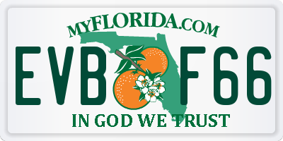 FL license plate EVBF66