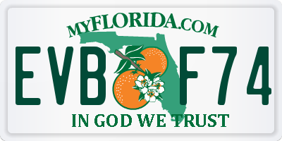 FL license plate EVBF74