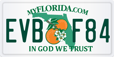 FL license plate EVBF84