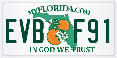 FL license plate EVBF91