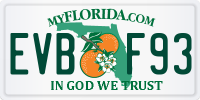 FL license plate EVBF93