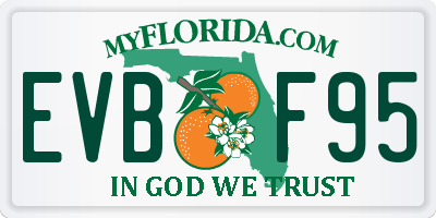 FL license plate EVBF95