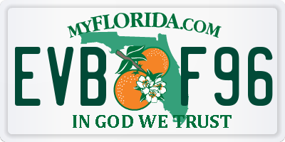 FL license plate EVBF96