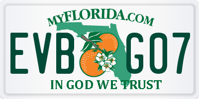 FL license plate EVBG07