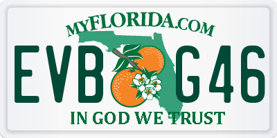 FL license plate EVBG46