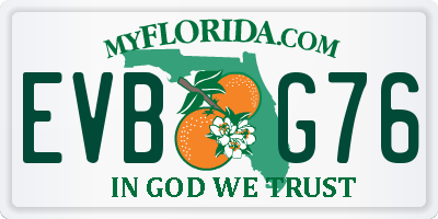 FL license plate EVBG76