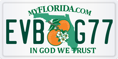 FL license plate EVBG77