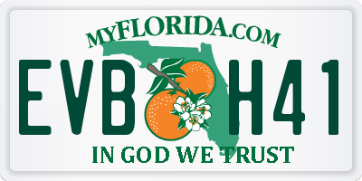 FL license plate EVBH41