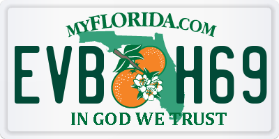 FL license plate EVBH69