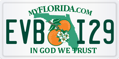 FL license plate EVBI29
