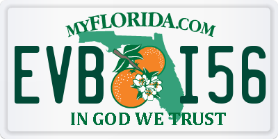 FL license plate EVBI56