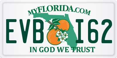 FL license plate EVBI62