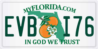 FL license plate EVBI76