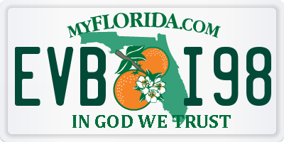FL license plate EVBI98