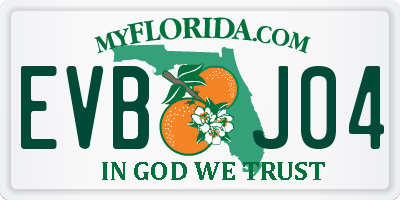 FL license plate EVBJ04