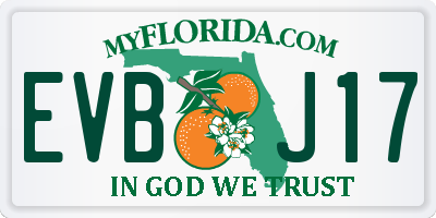 FL license plate EVBJ17