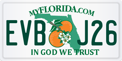 FL license plate EVBJ26