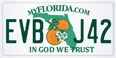 FL license plate EVBJ42