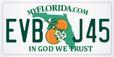 FL license plate EVBJ45